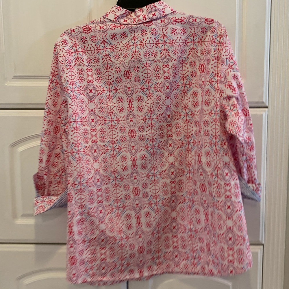Pink Patterned Button Down - Picture 2 of 4